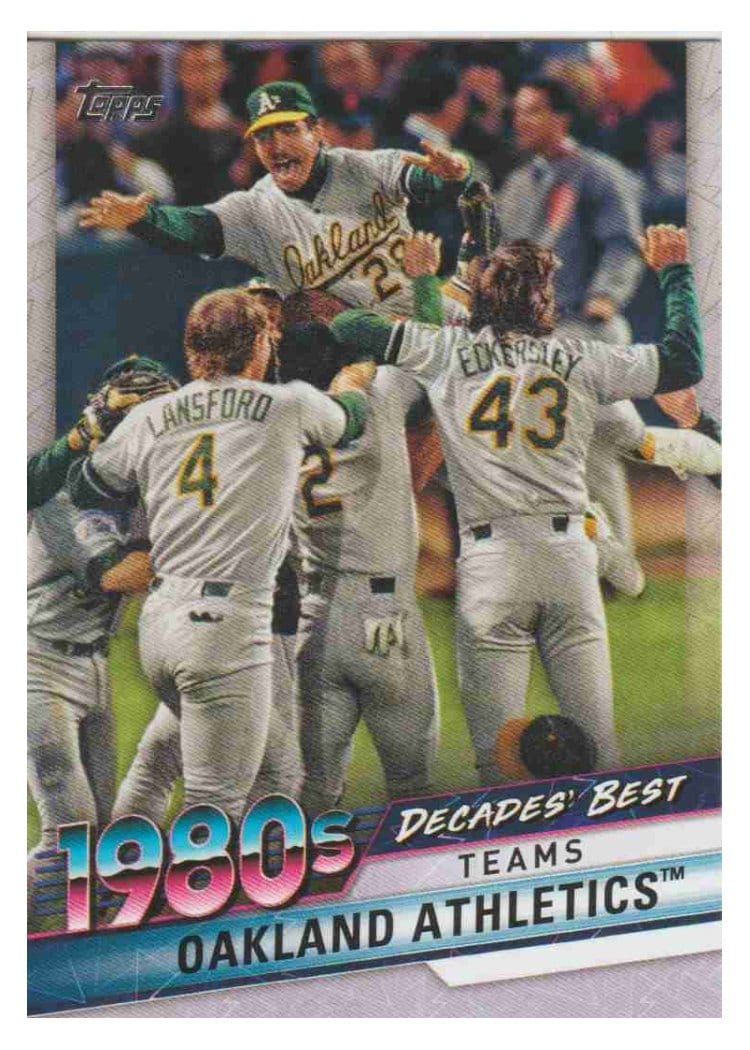 2020 Topps Decades Best Series 2 Oakland Athletics #DB-52 card