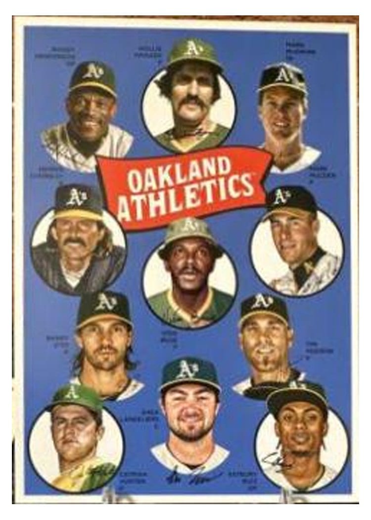 2023 Topps Archives 1969 Team History Postcards Oakland Athletics #H69-OAK card