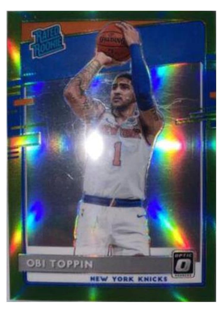 2020-21 Donruss Optic Base Set Obi Toppin Green #158 card