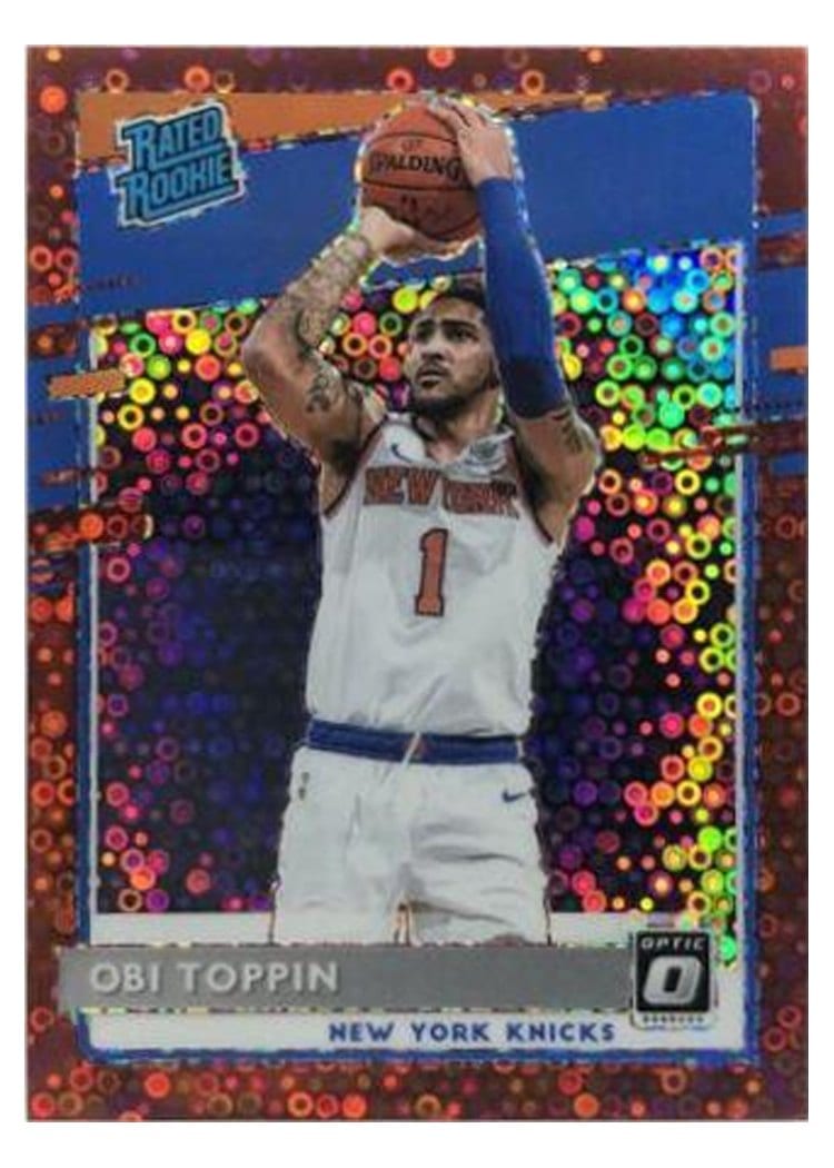 2020-21 Donruss Optic Base Set Obi Toppin Fast Break Red #158 card