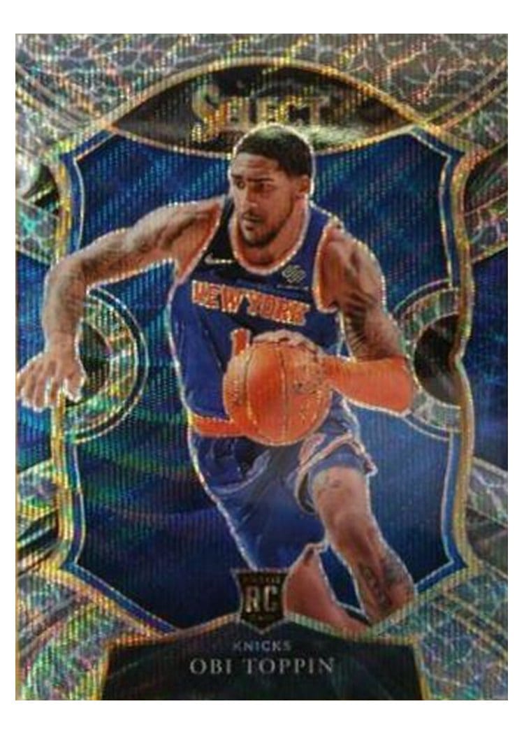 2020-21 Panini Select Base Set Obi Toppin Elephant Prizm #68 card