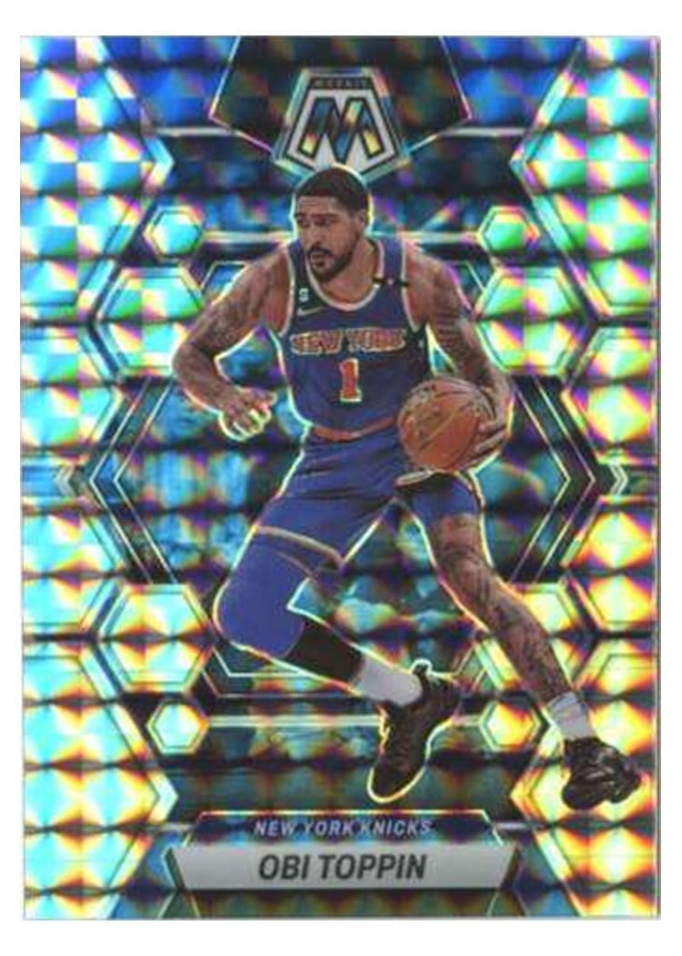2022-23 Panini Mosaic Base Set Obi Toppin Mosaic #153 card