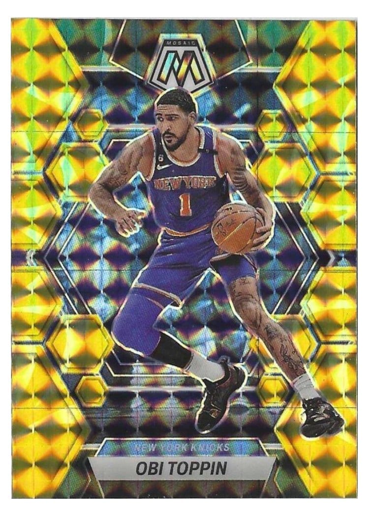 2022-23 Panini Mosaic Base Set Obi Toppin #153 card
