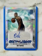 2024-25 Topps Chrome Sky-Light Signatures Obi Toppin #SLS-OT card