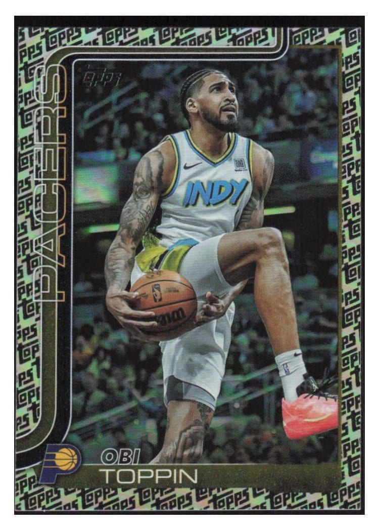 2025-26 Topps Base Set Obi Toppin Topps Foil Pattern #51 card