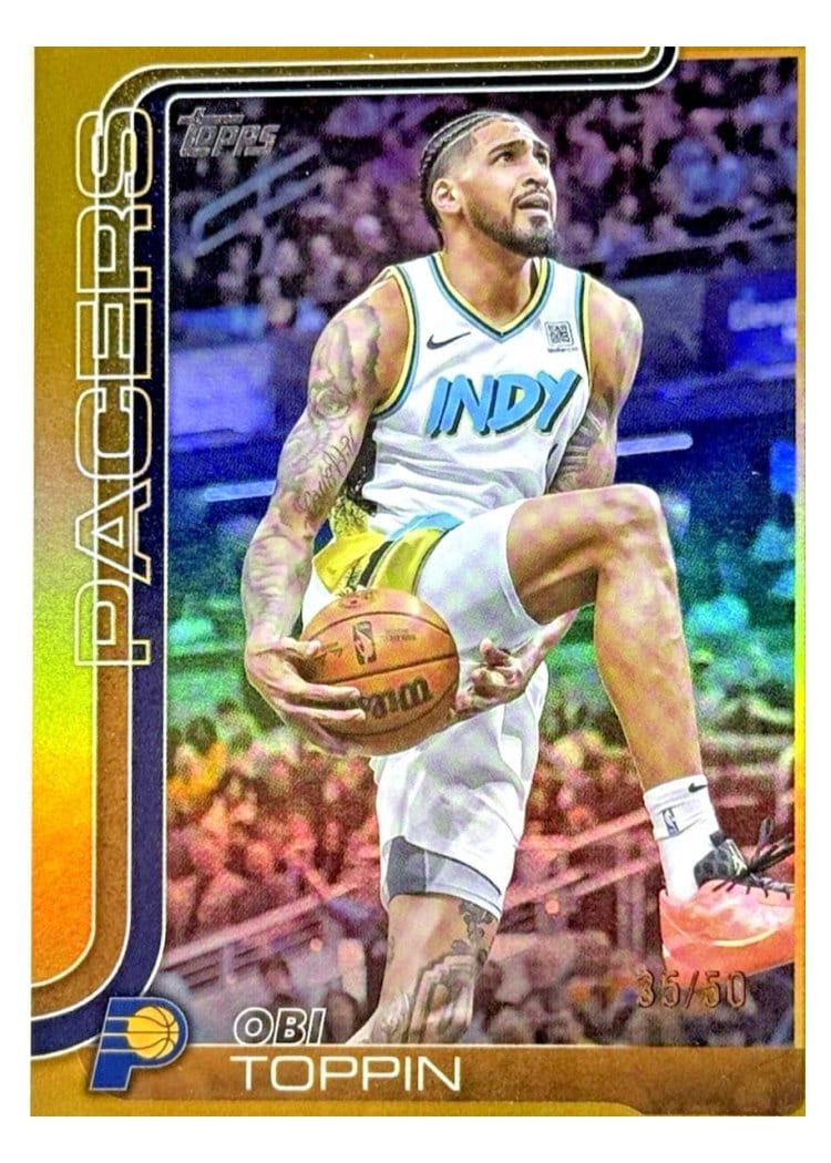 2025-26 Topps Base Set Obi Toppin Holo Gold Foil #51 card
