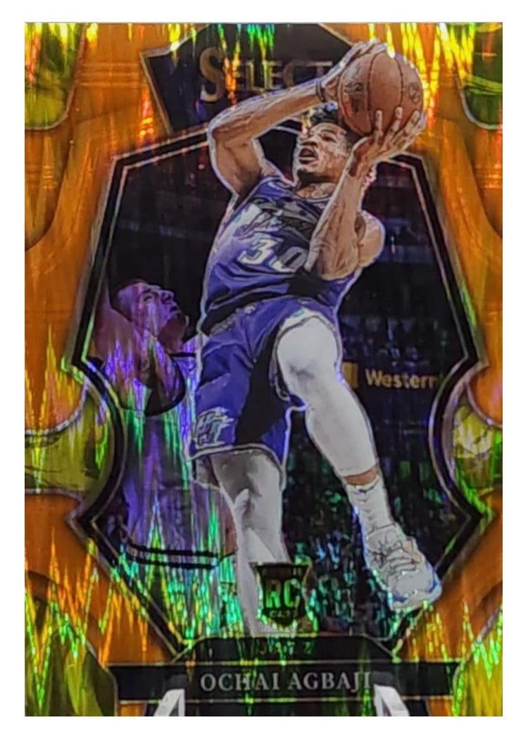 2022-23 Panini Select Base Set Ochai Agbaji #199 card