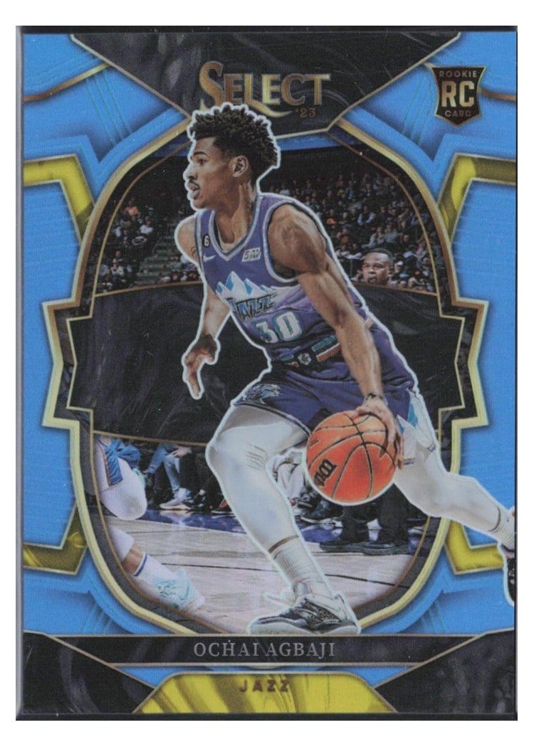 2022-23 Panini Select Base Set Ochai Agbaji #199 card
