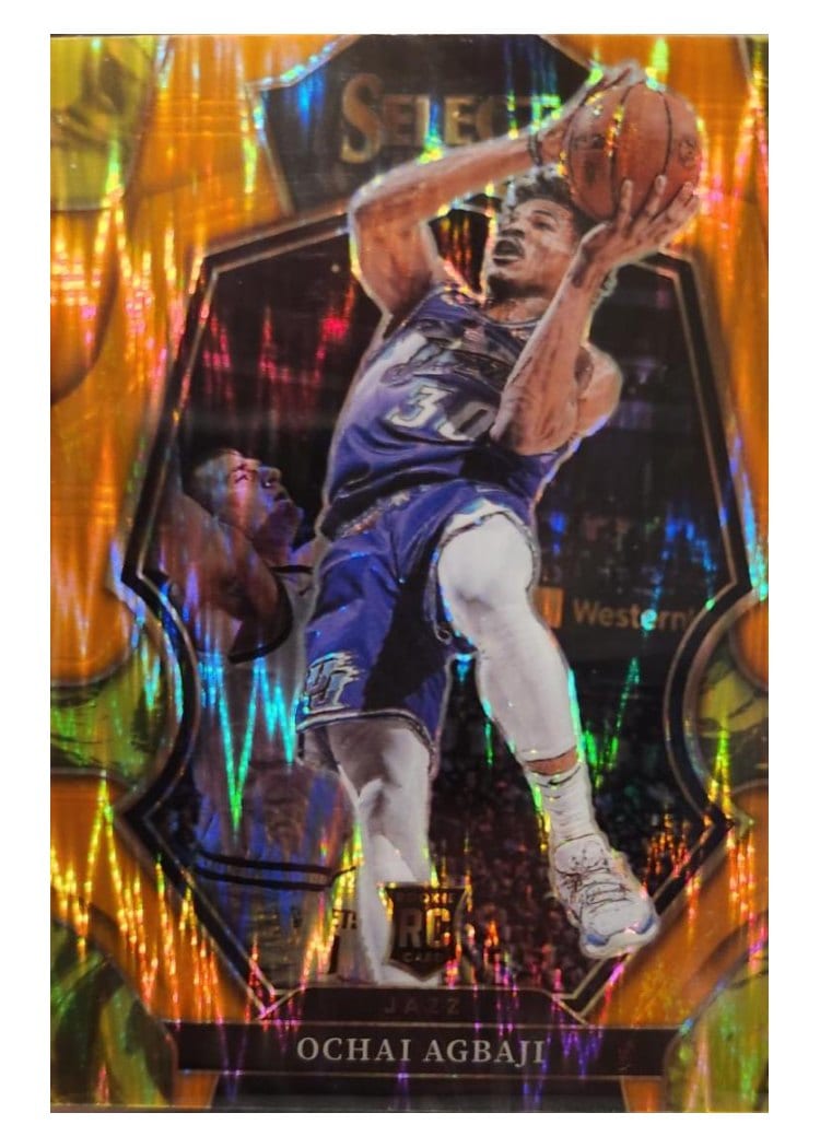 2022-23 Panini Select Base Set Ochai Agbaji #199 card