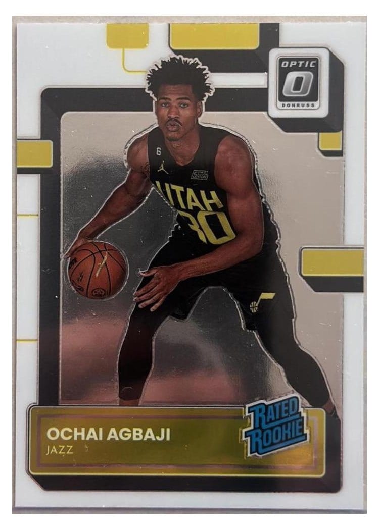 2022 Panini Donruss Optic Ochai Agbaji Basketball #205 card