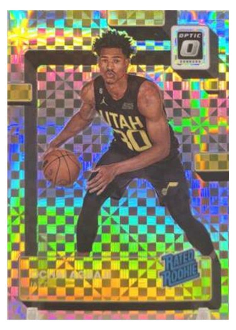 2022 Panini Donruss Optic Ochai Agbaji #205 card