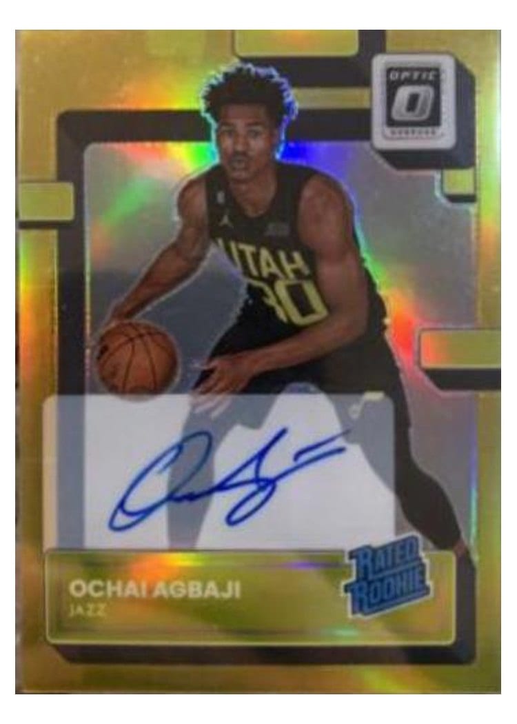 2022 Panini Donruss Optic Ochai Agbaji #205 card