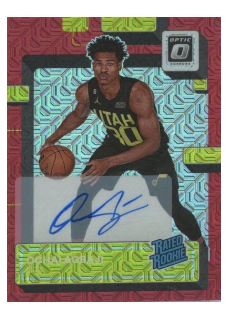 2022 Panini Donruss Optic Ochai Agbaji #205 card
