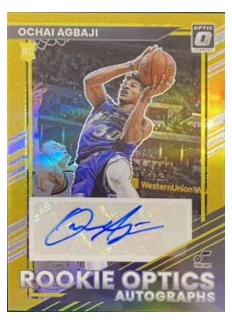 2022 Panini Donruss Optic Ochai Agbaji #205 card
