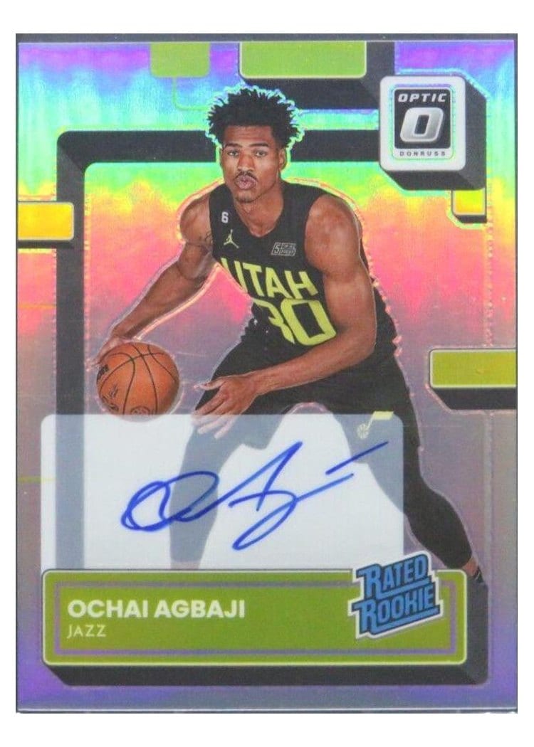 2022 Panini Donruss Optic Ochai Agbaji #205 card