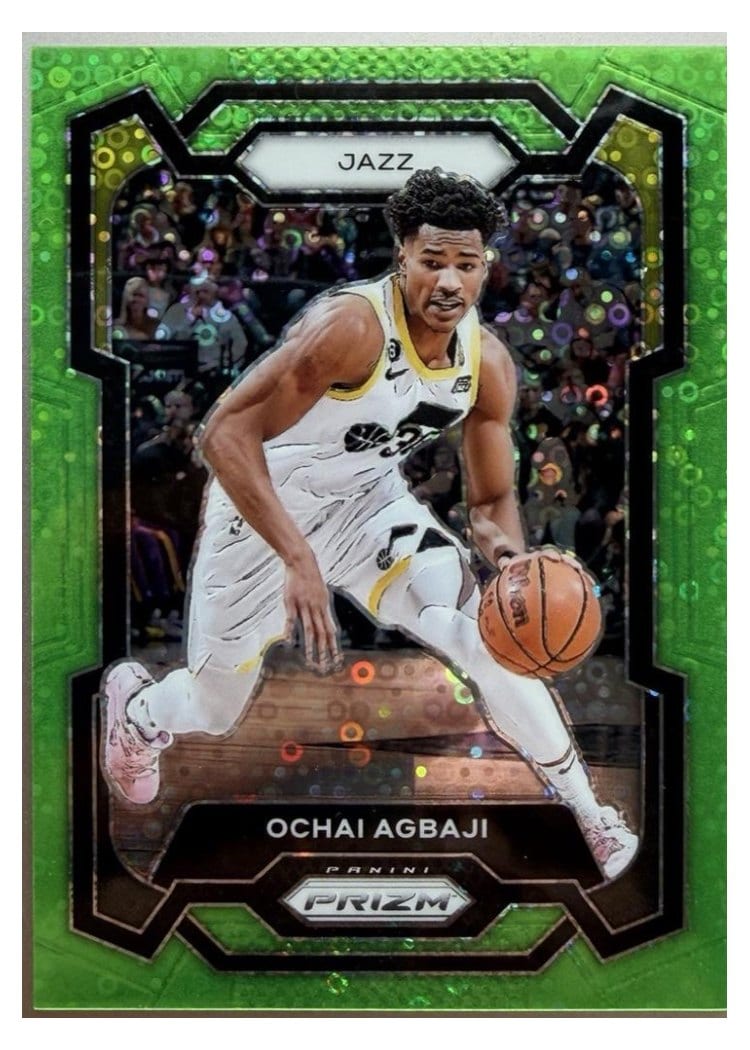 2023-24 Panini Prizm Base Set Ochai Agbaji #92 card