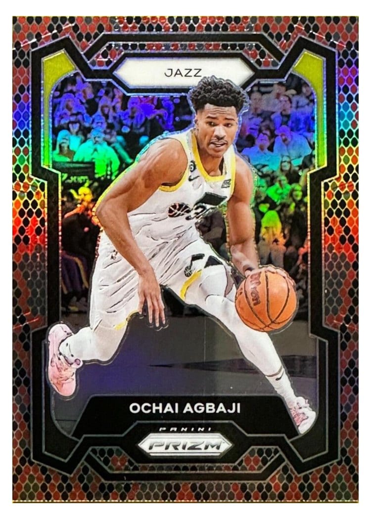 2023-24 Panini Prizm Base Set Ochai Agbaji #92 card