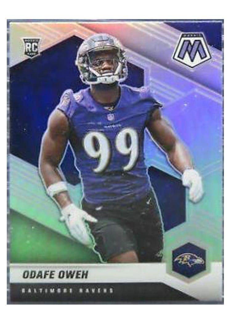 2021 Panini Mosaic Base Set Odafe Oweh Silver Prizm #354 card