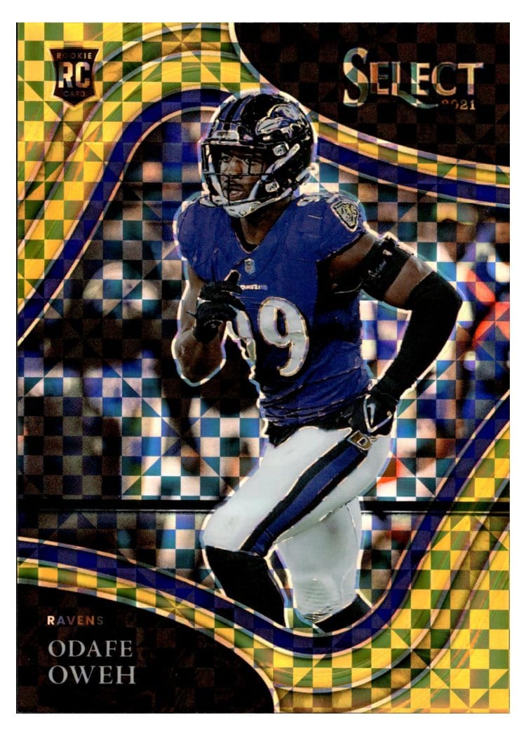 2021 Panini Select Base Set Odafe Oweh Gold #388 card