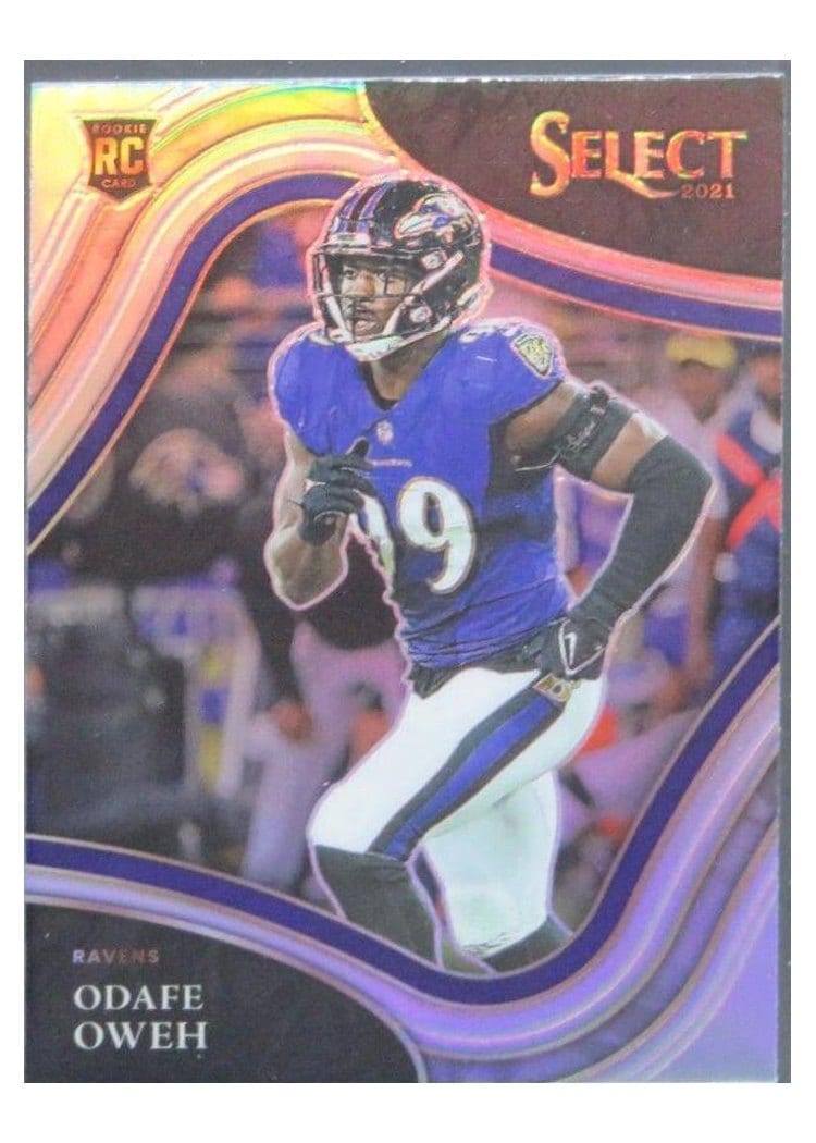 2021 Panini Select Base Set Odafe Oweh Silver #388 card