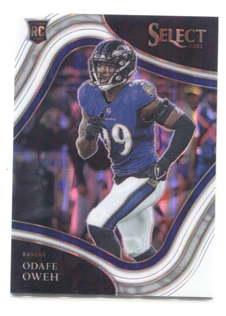 2021 Panini Select Base Set Odafe Oweh #388 card