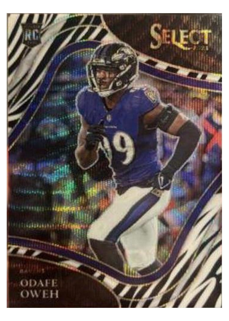 2021 Panini Select Base Set Odafe Oweh #388 card