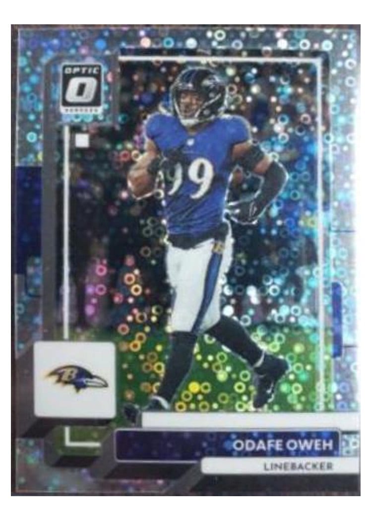 2022 Donruss Optic Base Set Odafe Oweh Silver Circles #19 card