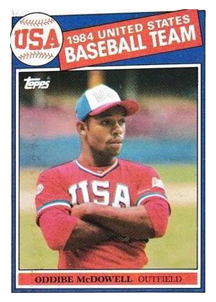 1985 Topps Oddibe McDowell #400 card