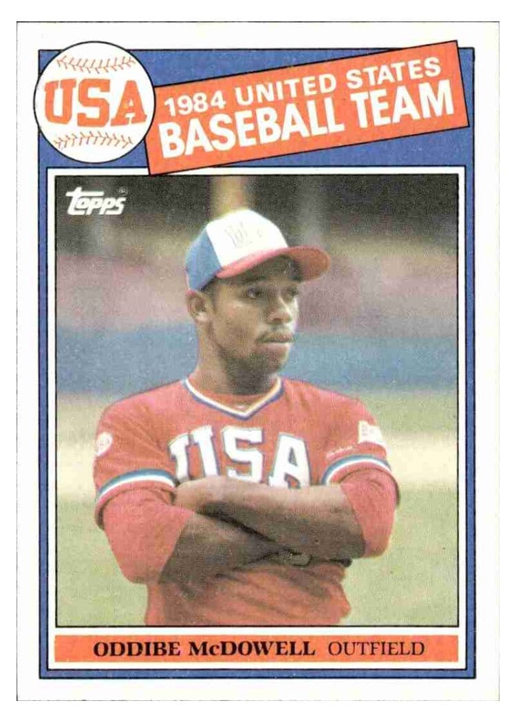 1985 Topps Base Set Oddibe McDowell #400 card