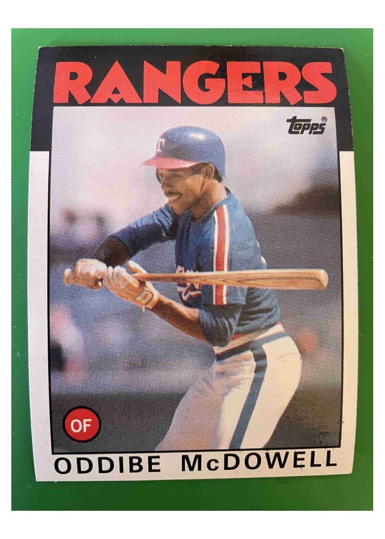 1986 Topps Oddibe McDowell #480 card