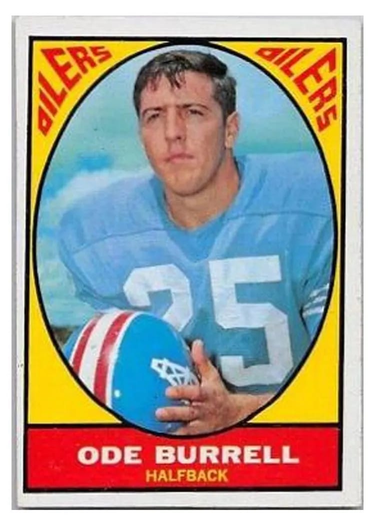 1967 Topps Ode Burrell #48 card