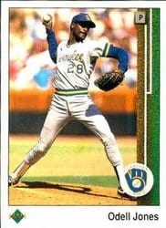 1989 Upper Deck Base Set Odell Jones #608 card