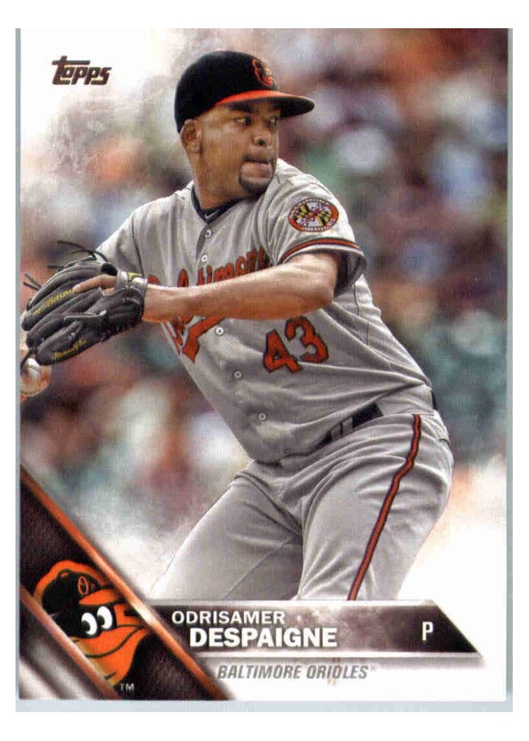 2016 Topps Base Set Odrisamer Despaigne #356 card