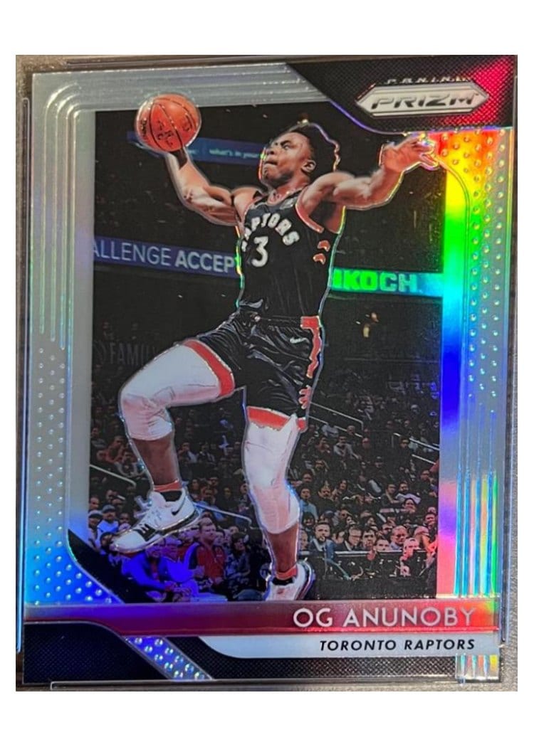 2018-19 Panini Prizm Base Set OG Anunoby Gold Prizm #63 card