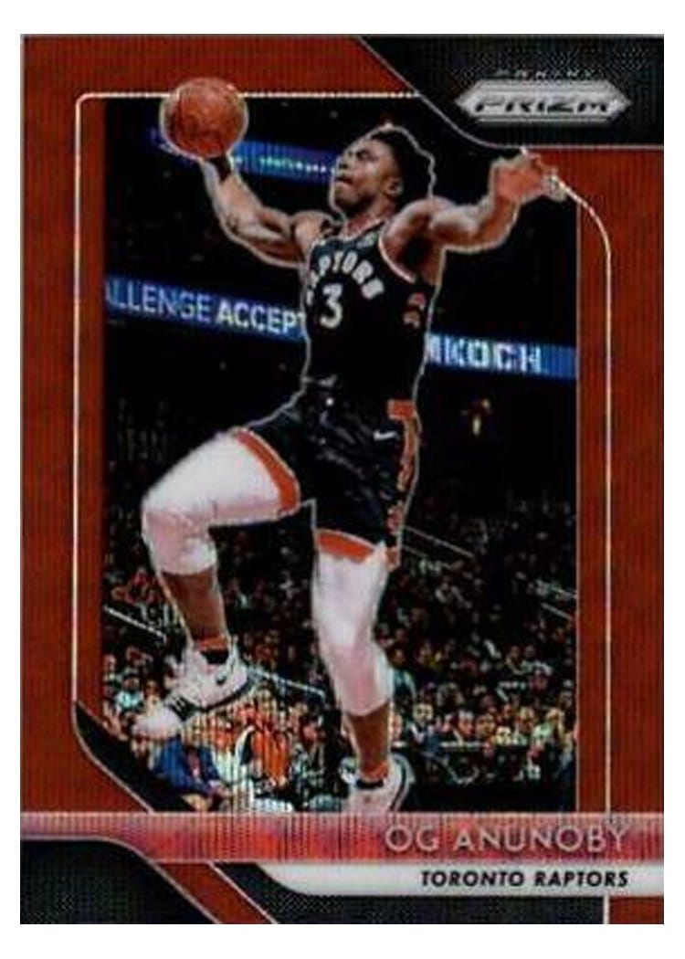 2018-19 Panini Prizm Base Set OG Anunoby #63 card