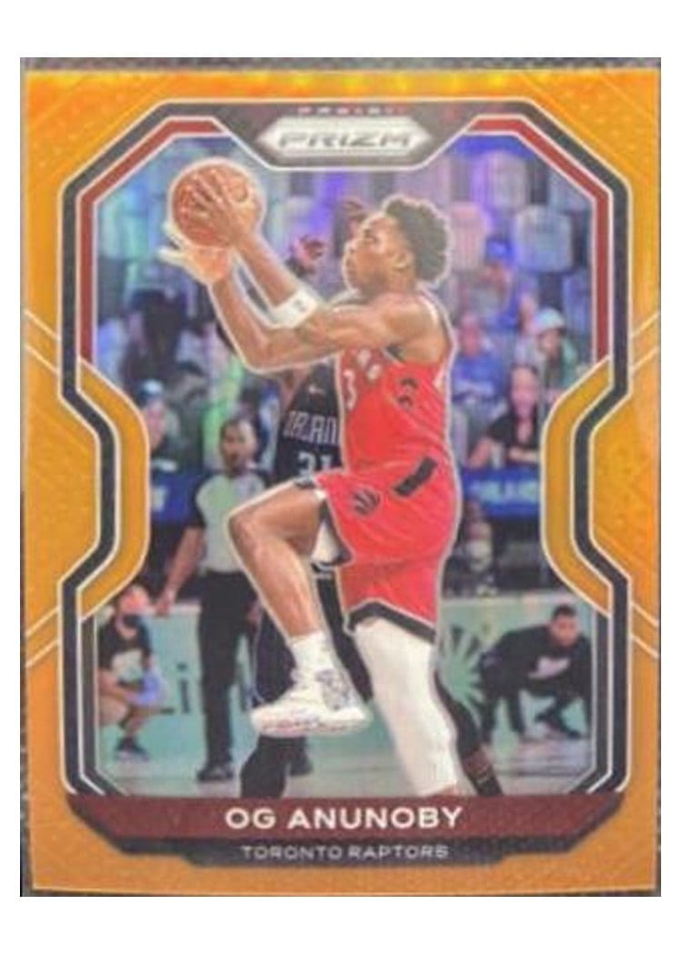 2020-21 Panini Prizm Base Set OG Anunoby Orange Prizm #211 card