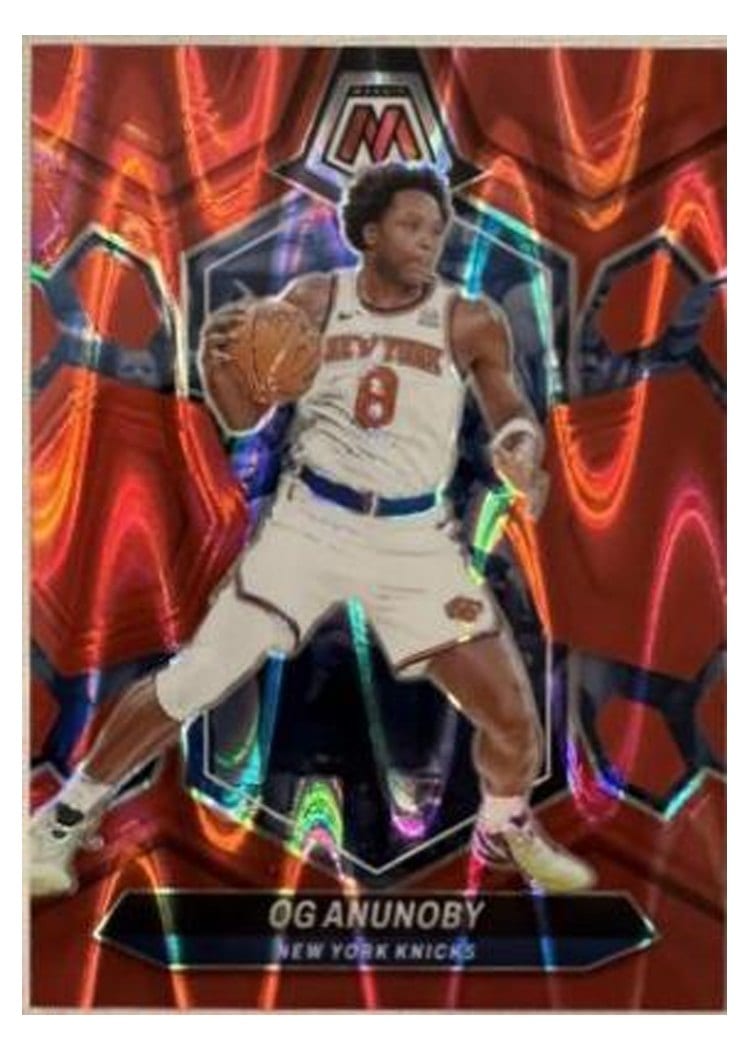 2023-24 Panini Mosaic Base Set OG Anunoby Red Seismic #135 card