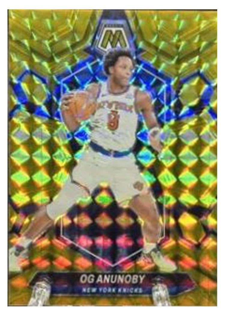 2023-24 Panini Mosaic Base Set OG Anunoby Gold #135 card