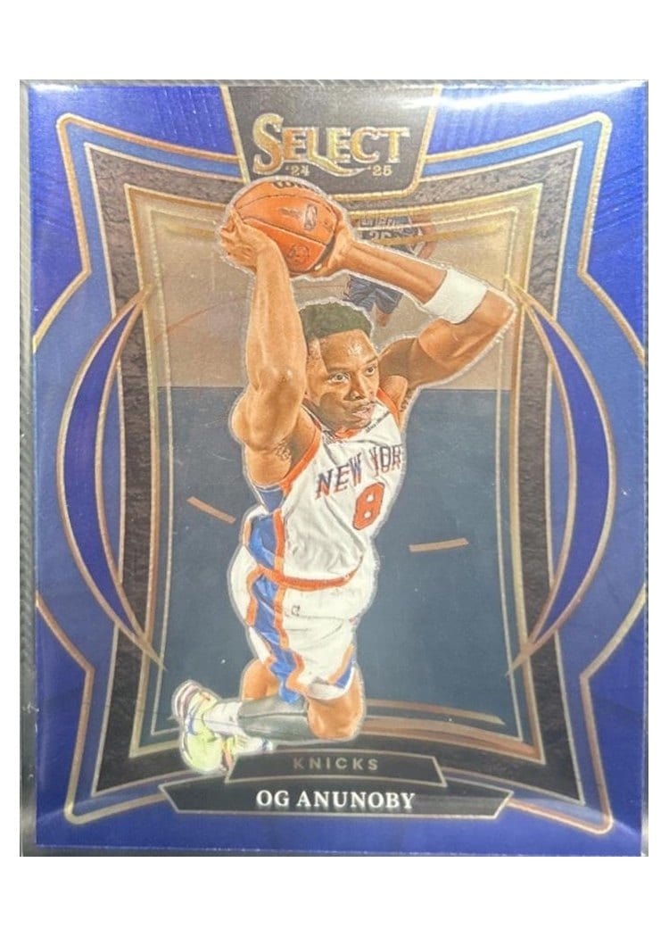 2024-25 Panini Select Base Set OG Anunoby Blue Prizm #11 card