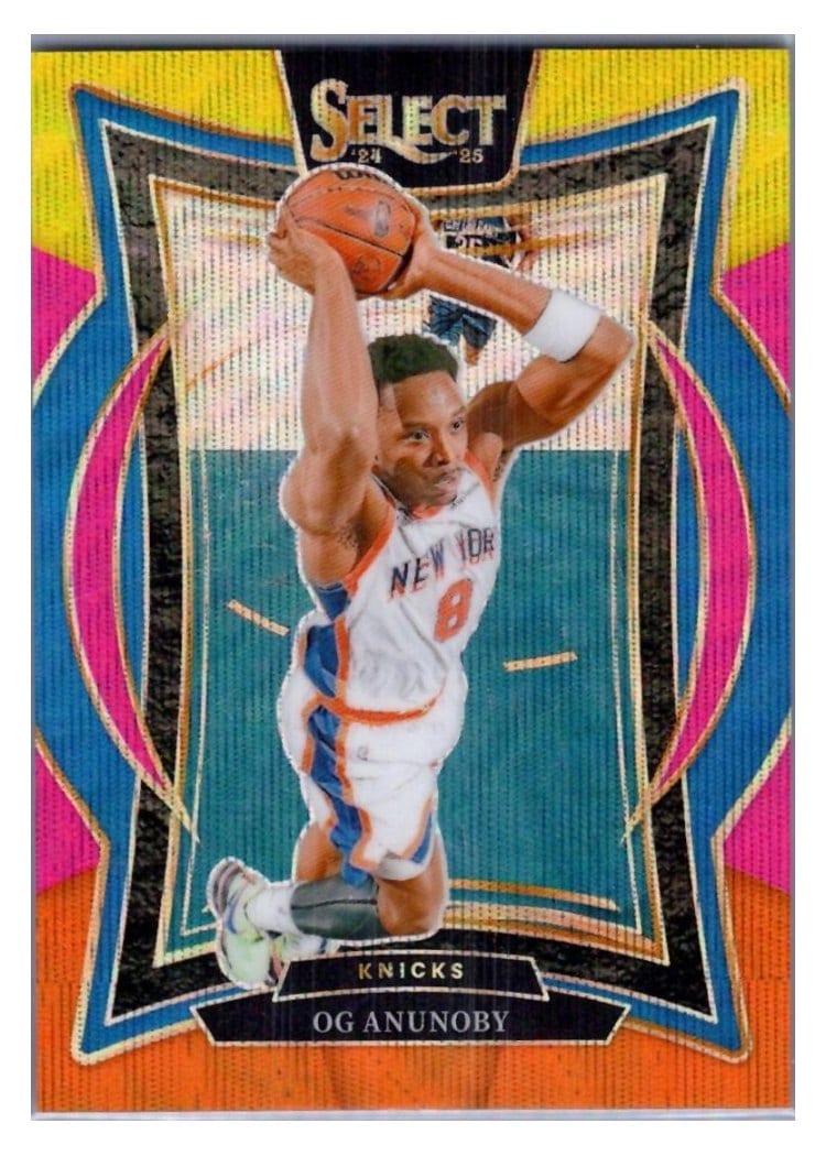 2024-25 Panini Select Base Set OG Anunoby Multi Wave Prizm #11 card