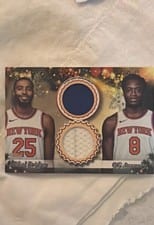 2025-26 Topps Holiday Dual Player Relics OG Anunoby / Mikal Bridges #DPR-MB card