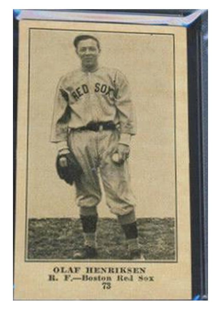 1917 Collins McCarthy Olaf Henriksen #73 card