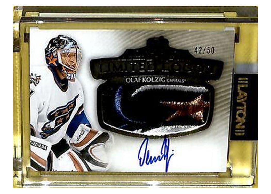 2021-22 Upper Deck The Cup Limited Logos Olaf Kolzig #LL-OK card