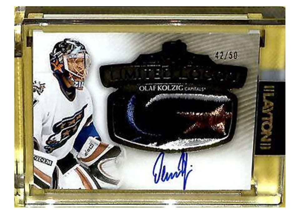 2021-22 Upper Deck The Cup Limited Logos Olaf Kolzig #LL-OK card