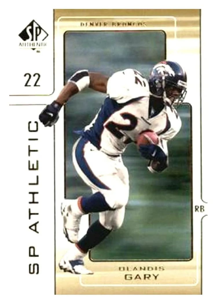 2000 SP Authentic Athletic Olandis Gary #A3 card