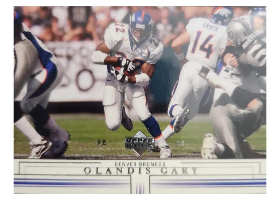 2001 Upper Deck Olandis Gary #58 card