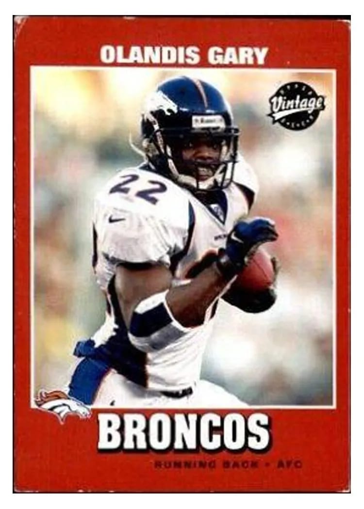 2001 Upper Deck Vintage Olandis Gary #58 card