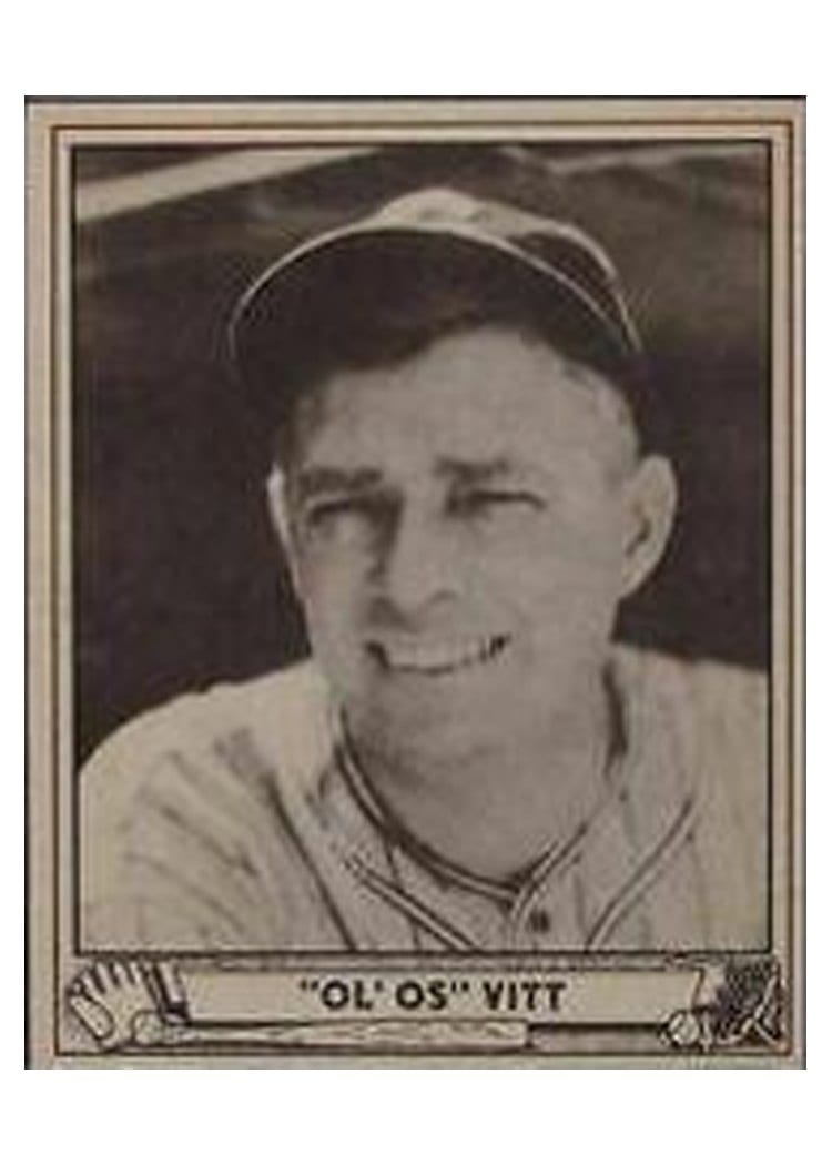 1940 Play Ball Old OS Vitt #47 card