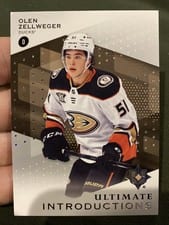 2024-25 Upper Deck Ultimate Collection Ultimate Introductions Olen Zellweger #UI-OZ card