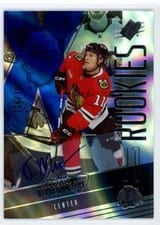 2025-26 SPx Blue Autograph Parallel - Rookies Oliver Moore #F-OM card